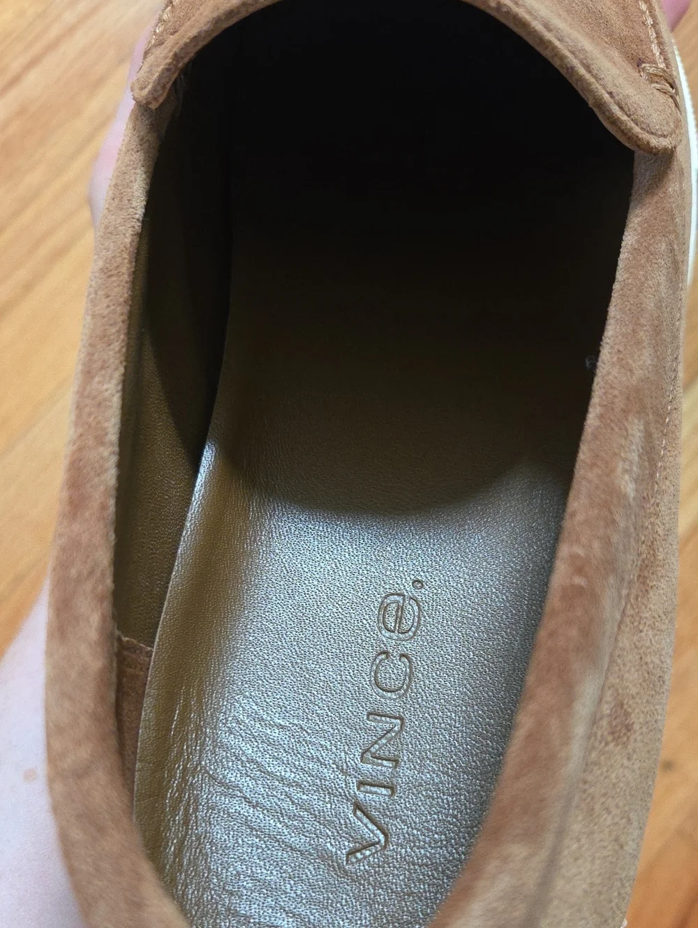 Sonoma II  Suede Coriander Brown Loafer by Vince Sz 10